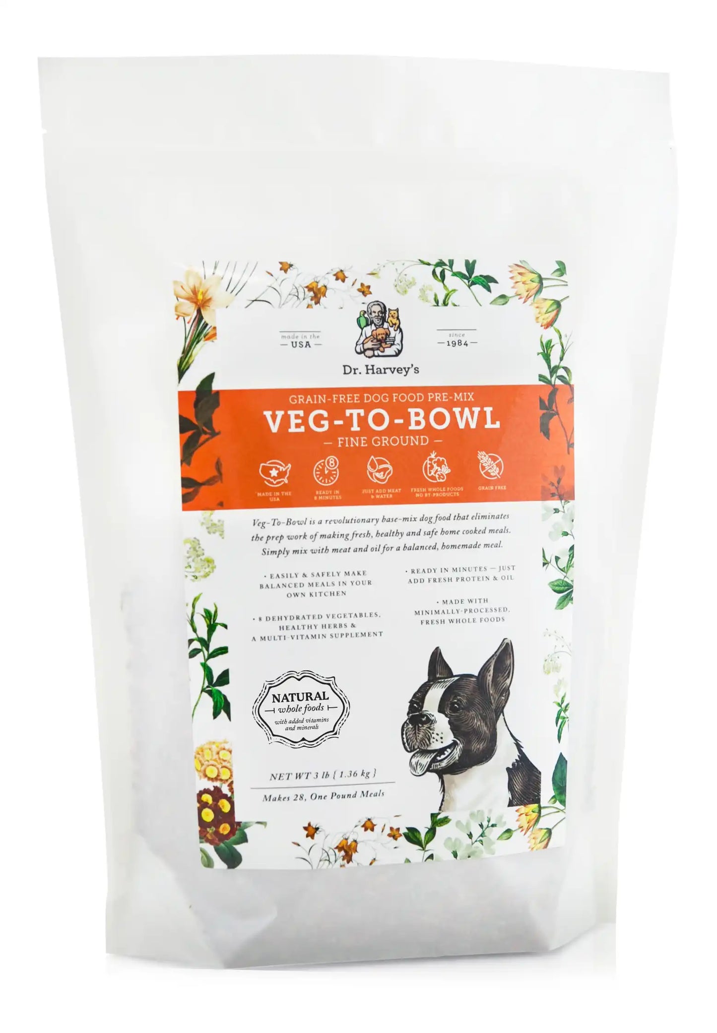 Dr. Harvey's Veg-to-Bowl Fine Ground Pre-Mix Dehydrated Formula (Grain Free)